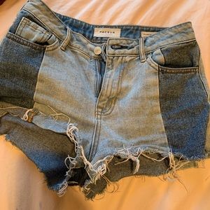 Pacsun high rise denim shorts